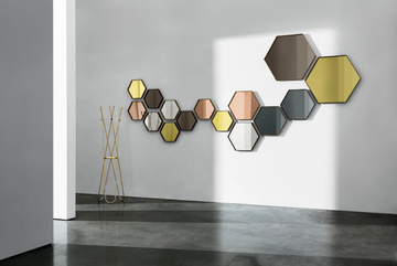 VISUAL HEXAGONAL - Wall-mounted mirror by Sovet italia - view 3